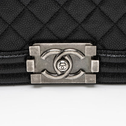 Chanel Caviar Leather New Medium Boy Bag