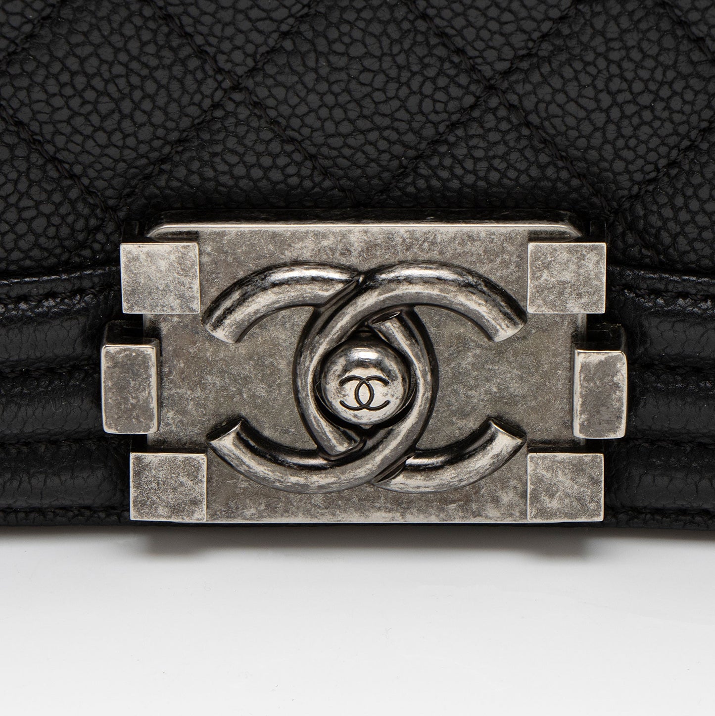 Chanel Caviar Leather Old Medium Boy Bag