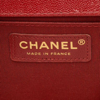 Chanel Caviar Leather Old Medium Boy Bag