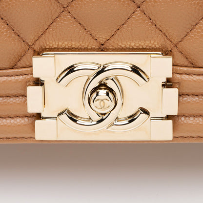 Chanel Caviar Leather Old Medium Boy Bag