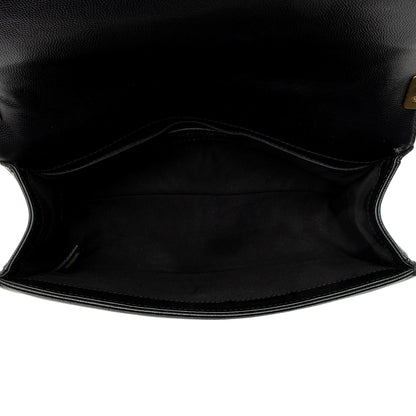Chanel Caviar Leather Old Medium Boy Bag