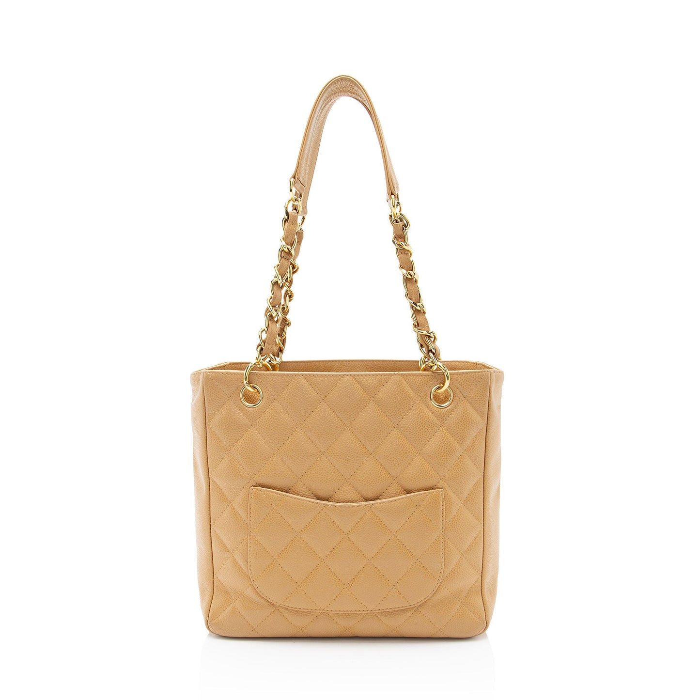 Chanel Caviar Leather Petite Shopping Tote