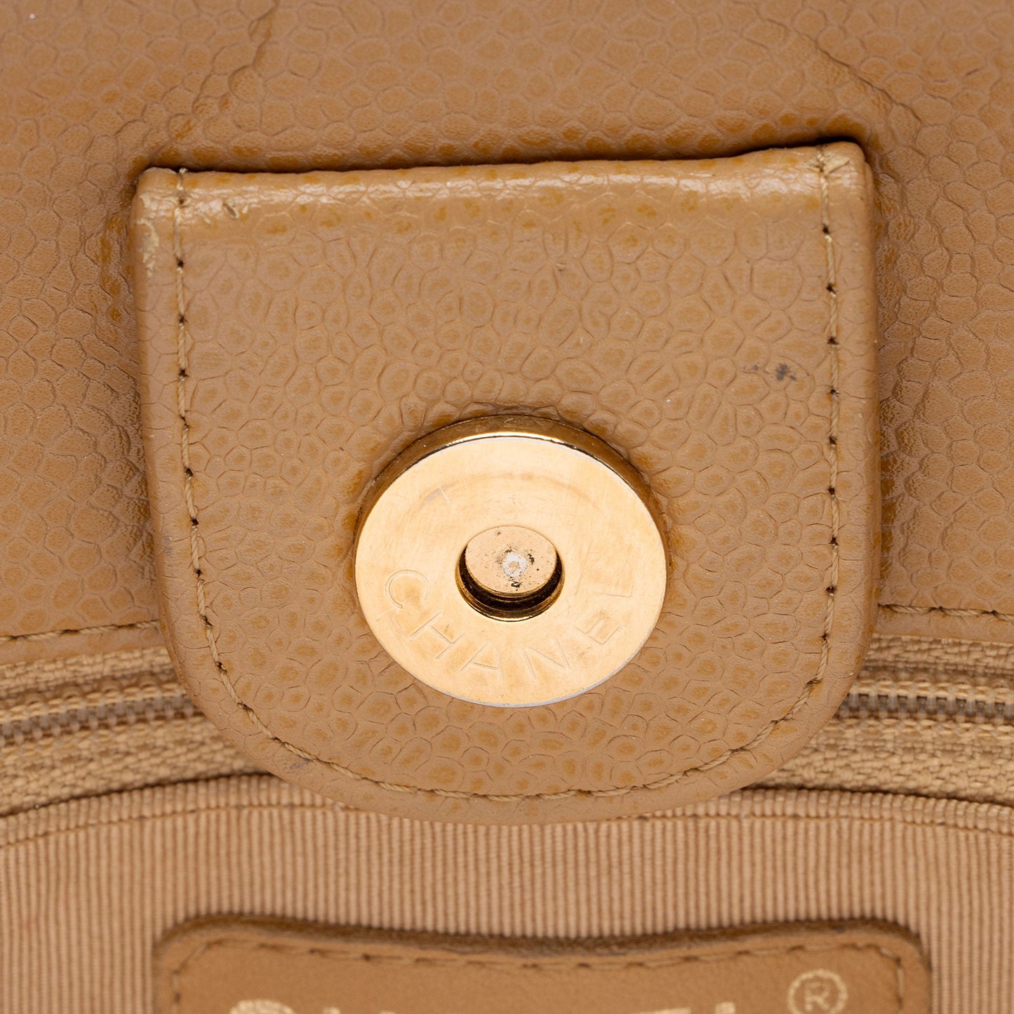 Chanel Caviar Leather Petite Shopping Tote