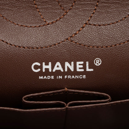 Chanel Caviar Leather Reissue 225 Double Flap Shoulder Bag (SHF-gheQo9)