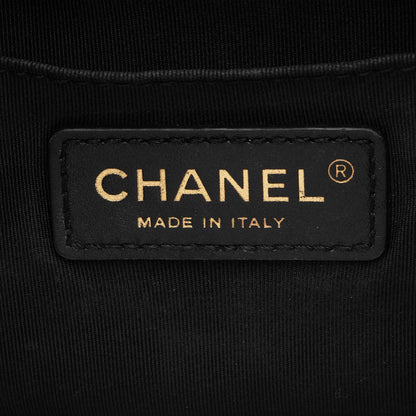 Chanel Caviar Leather Rolled Up Drawstring Bucket Bag (SHF-9VaoLU)