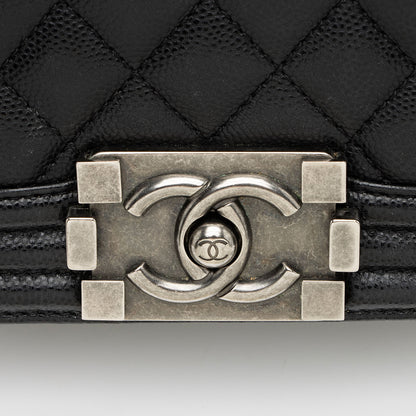 Chanel Caviar Leather Small Boy Bag