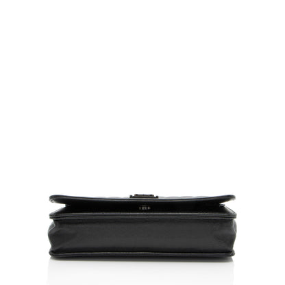 Chanel Caviar Leather So Black Boy Wallet on Chain