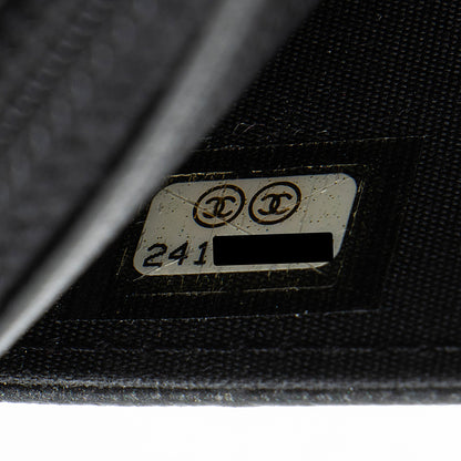Chanel Caviar Leather So Black Boy Wallet on Chain