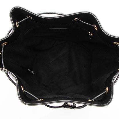Chanel Caviar Leather Studded CC Deauville Bucket Bag (SHF-LVIad7)