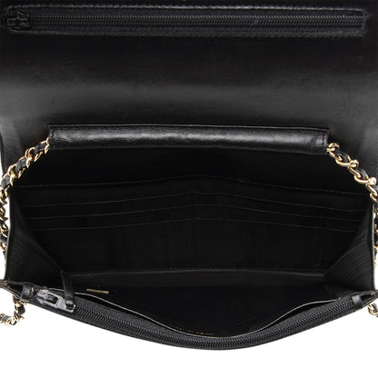 Chanel Caviar Leather Timeless CC Envelope Wallet on Chain