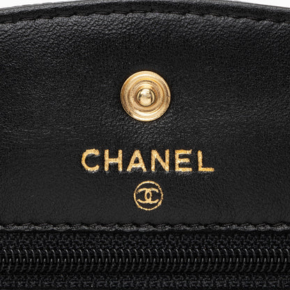 Chanel Caviar Leather Timeless CC Envelope Wallet on Chain