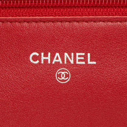 Chanel Caviar Leather Timeless CC Wallet on Chain (SHF-HMJvRT)