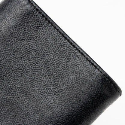 Chanel Caviar Leather Timeless Wallet (SHF-kbpgFo)