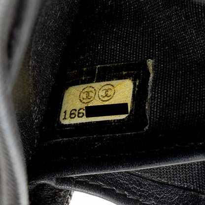Chanel Caviar Leather Timeless Zip Around Wallet