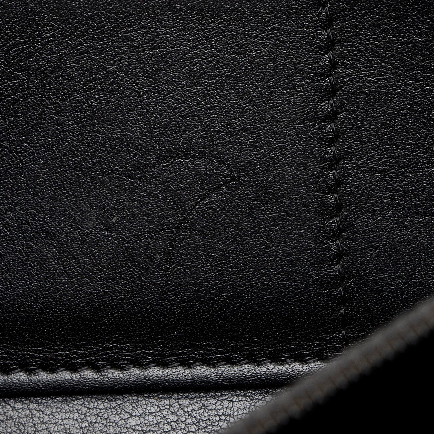 Chanel Caviar Leather Timeless Zip Around Wallet
