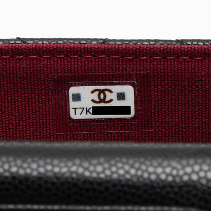 Chanel Caviar Leather Twist You Buttons Chain Belt Bag