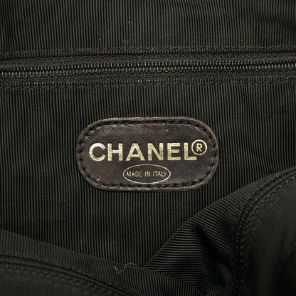Chanel Caviar Logo Chain Shoulder Bag