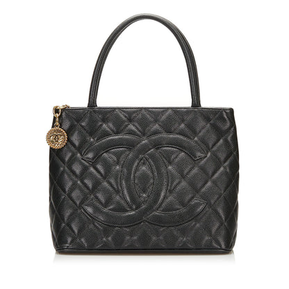 Chanel Caviar Medallion Tote (SHG-36029)