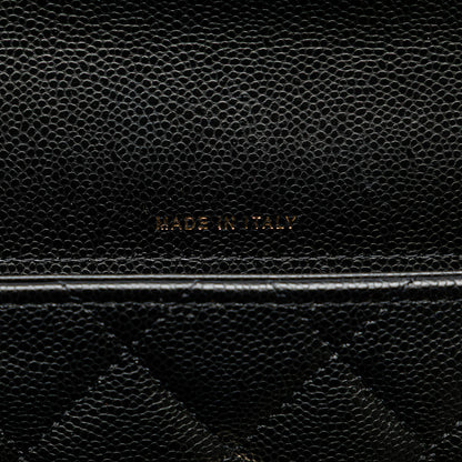 Chanel Caviar Quilted Phone Holder Wallet on Chain