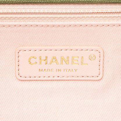 Chanel Chevron Canvas Patchwork Cuba CC Maxi Flap Bag