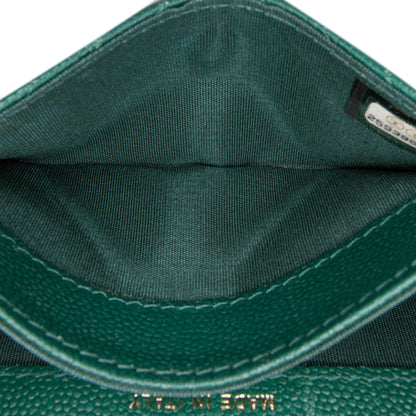 Chanel Chevron Caviar Boy Card Holder