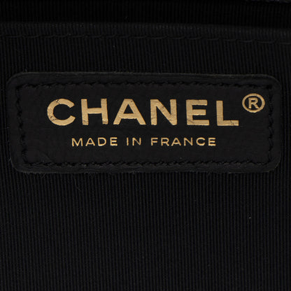 Chanel Chevron Caviar Leather Old Medium Boy Bag
