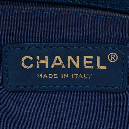 Chanel Chevron Caviar Leather Small Boy Bag