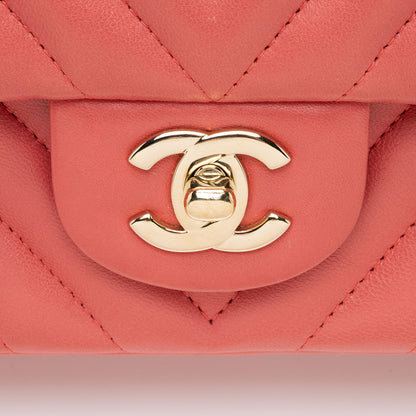 Chanel Chevron Lambskin Mini Flap Bag