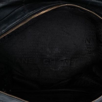 Chanel Choco Bar Caviar LAX Bowler Bag
