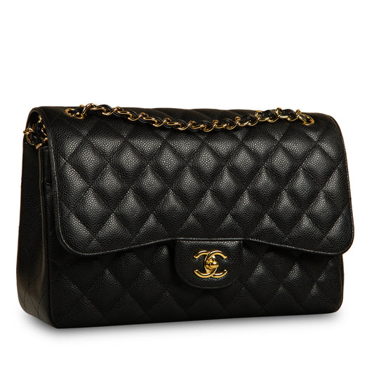 Chanel Classic Flap Bag - Jumbo - Caviar