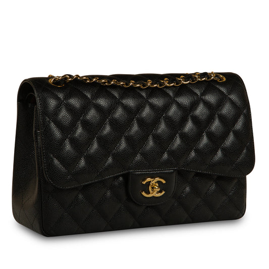 Chanel Classic Flap Bag - Jumbo - Caviar