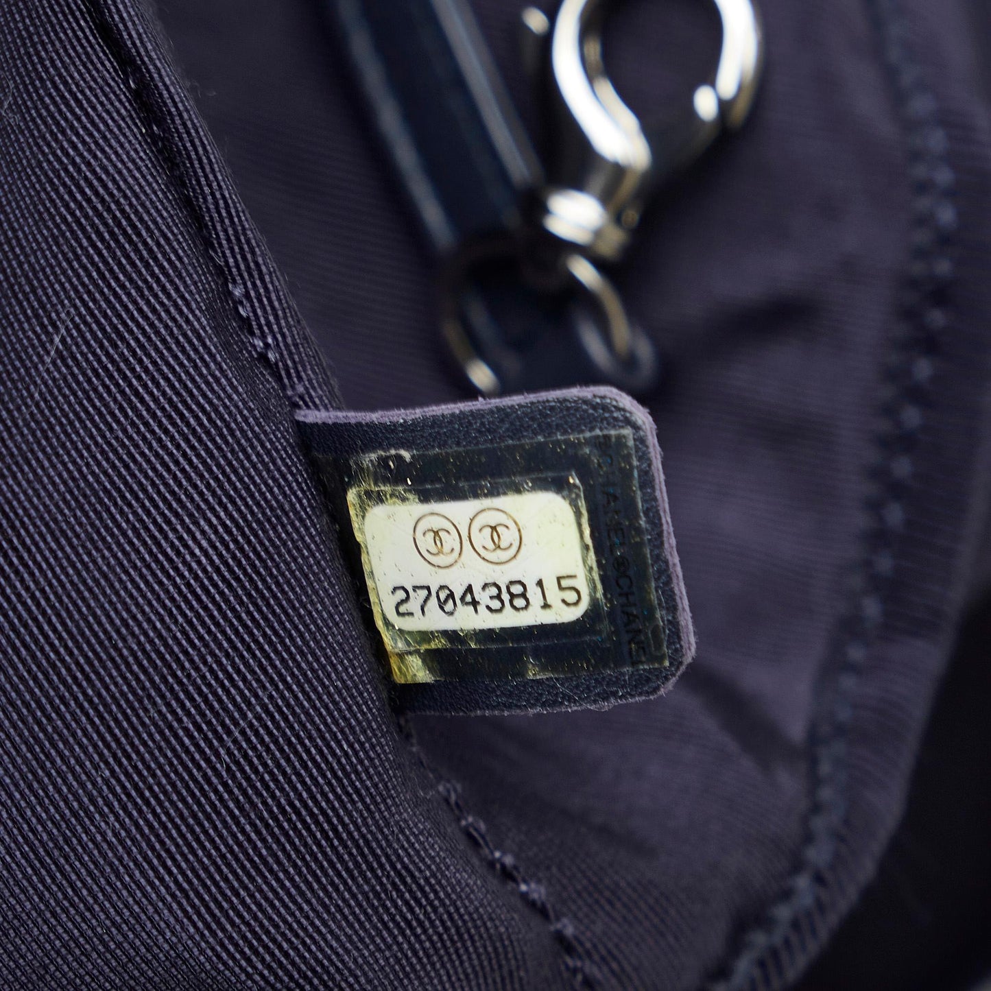 Chanel Cotton Drawstring Bag (SHG-vFjXXl)