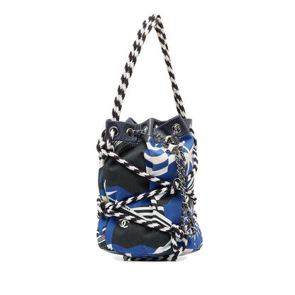 Chanel Cotton Drawstring Bag (SHG-uPFXq7)