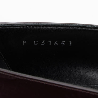 Chanel Crackled Goatskin CC Charm Cap Toe Loafers - Size 7.5 / 37.5
