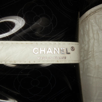 Chanel Crumpled Calfskin PVC Camellia Bucket