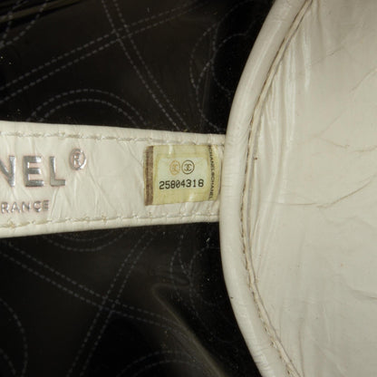 Chanel Crumpled Calfskin PVC Camellia Bucket