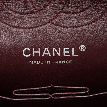 Chanel Crumpled Patent Leather Classic Medium Double Flap Bag