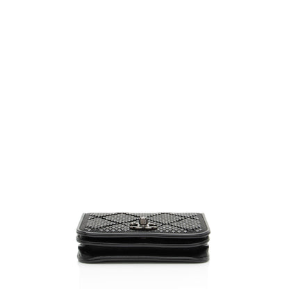 Chanel Crystal Satin Mini Chain Crossbody