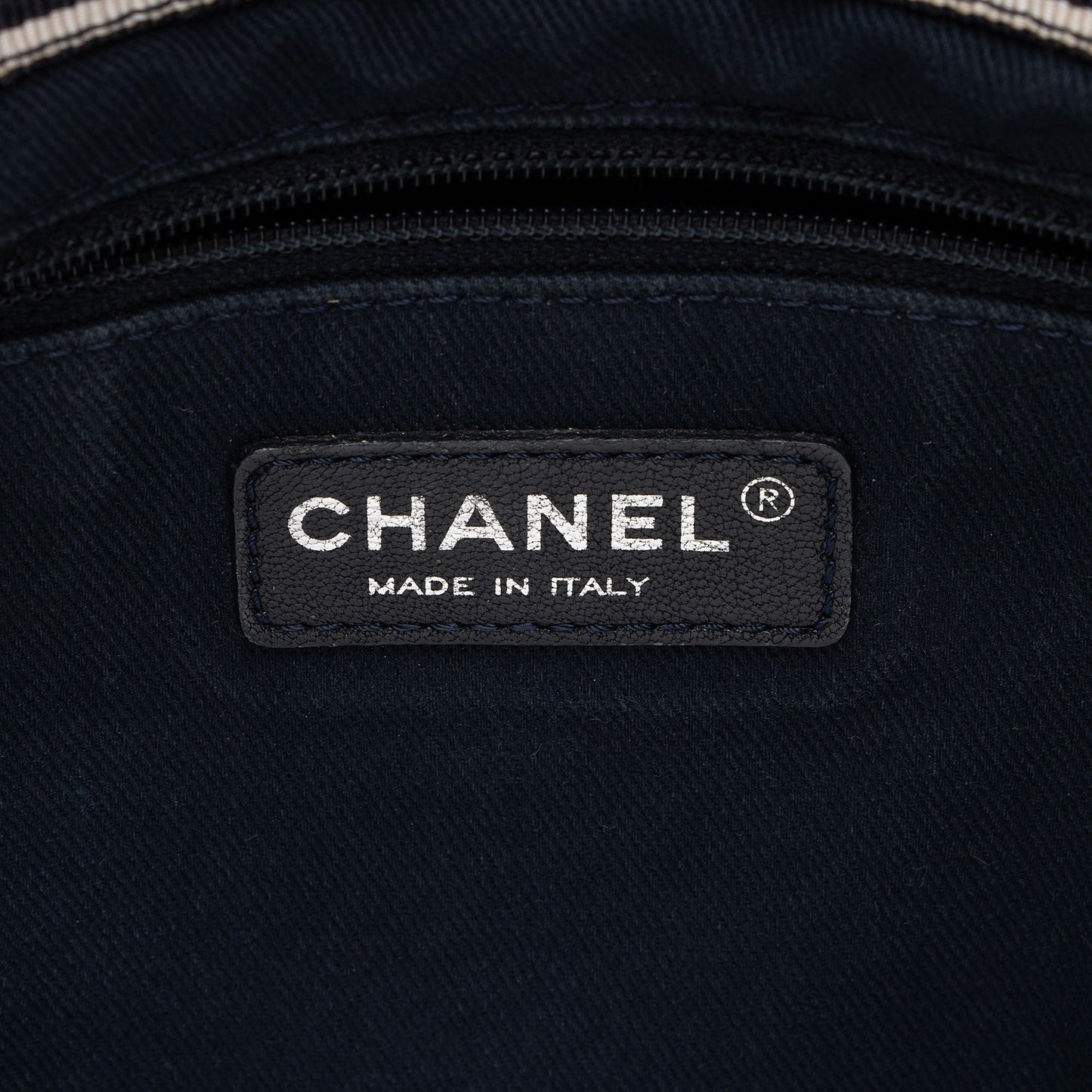 Chanel Denim CC Large Shopping Tote