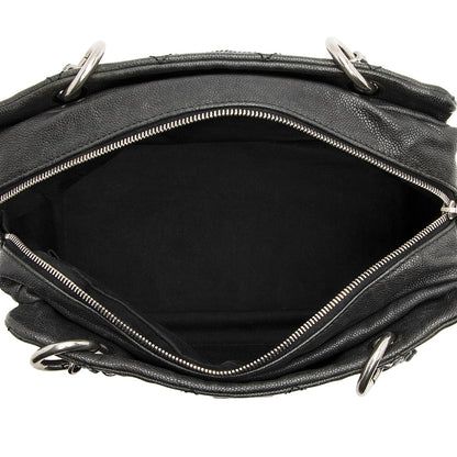 Chanel Distressed Caviar Leather Outdoor Ligne Satchel (SHF-20512)