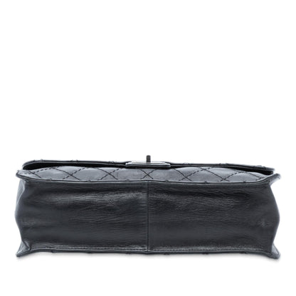 Chanel Embossed CC Quilted Aged Calfskin Reissue 2.55 Single Flap 227