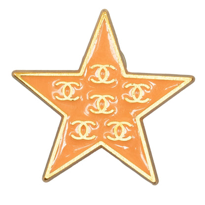 Chanel Enamel CC Star Clip-On Earrings (SHG-sn3z2v)