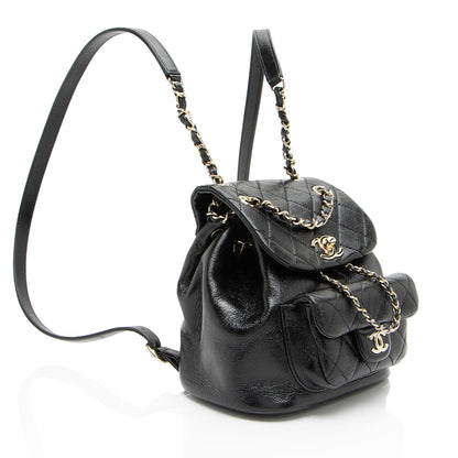 Chanel Glazed Calfskin Duma Small Backpack