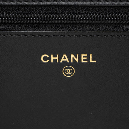 Chanel Caviar Leather Boy Wallet on Chain