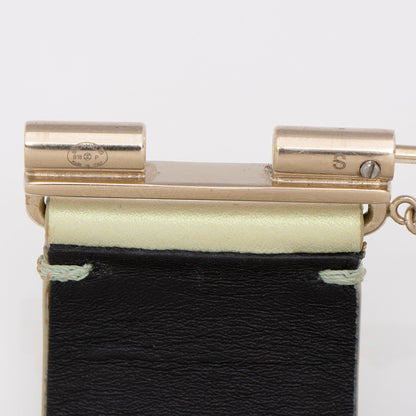 Chanel Iridescent Calfskin CC Hinged Bracelet