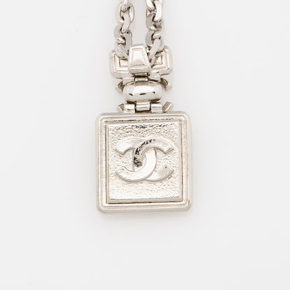 Chanel Iridescent Crystal CC Perfume Bottle Necklace