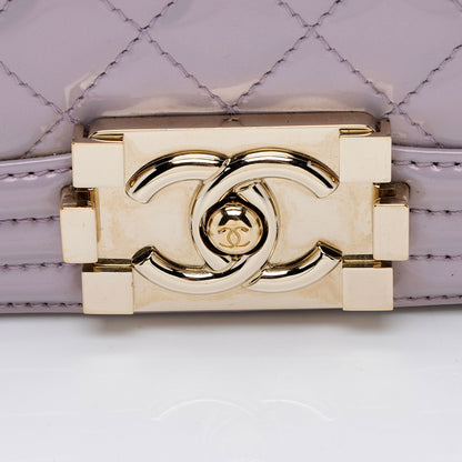 Chanel Patent Leather New Medium Boy Bag