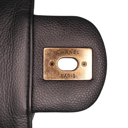 Chanel Jumbo CC Quilted Caviar Chunky Chain Flap