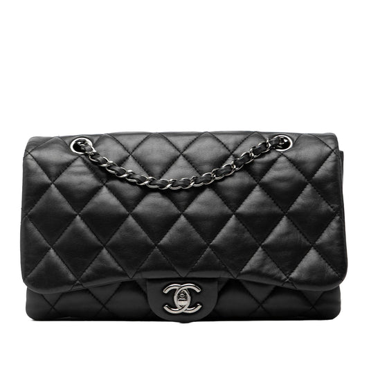 Chanel Jumbo Classic Lambskin 3 Compartment Flap