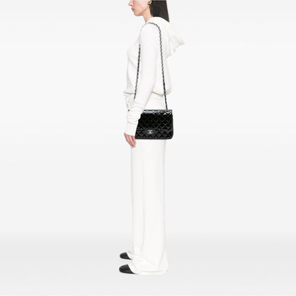 Chanel Jumbo Classic Patent Double Flap